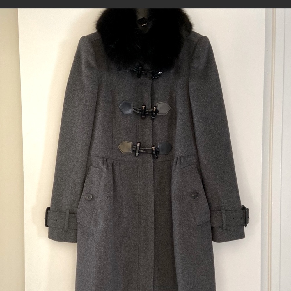 BURBERRY LONDON Coat with Fur